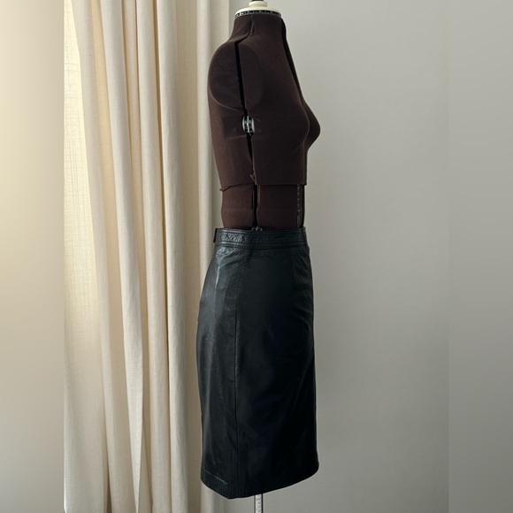 Women’s vintage The LERTHER RANCH LE RANCH DU CUIR leather skirt - Picture 4 of 16